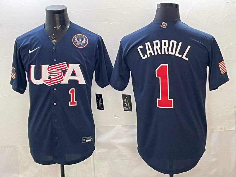 Men 2026 World cup blue MLB Nike jersey 0013